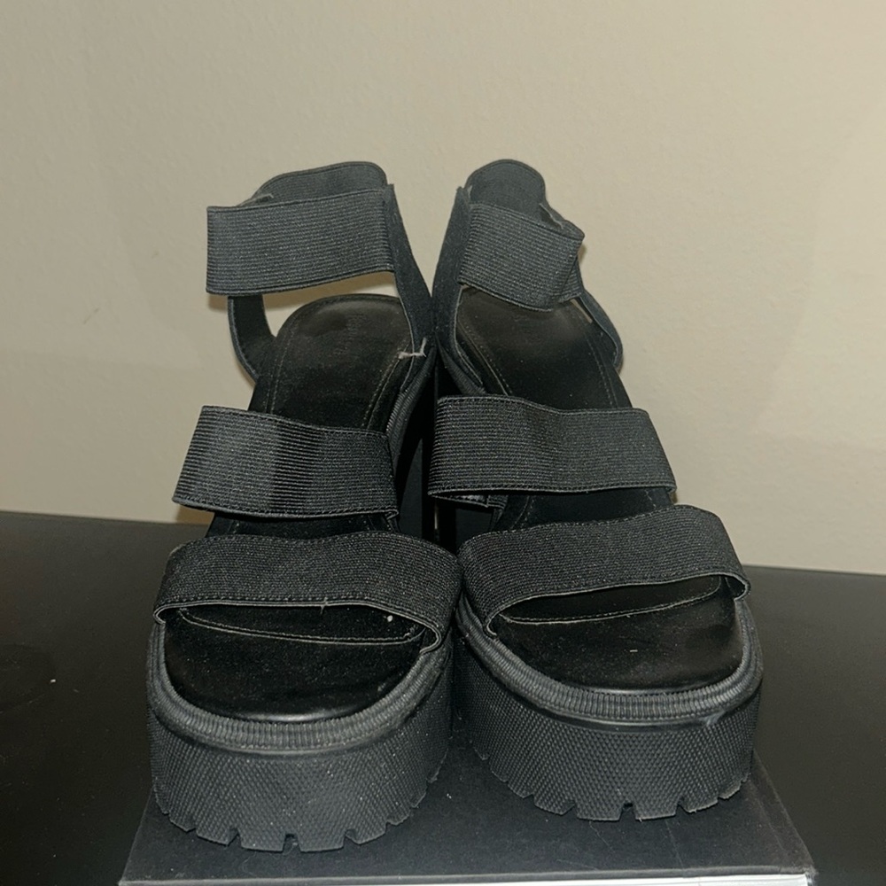 Black Block Heels